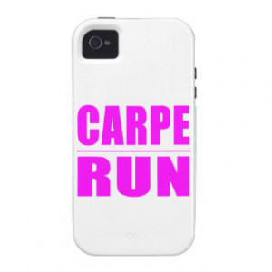 Funny Girl Runners Quotes : Carpe Run Vibe iPhone 4 Cases