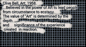 Clive Bell, Art quote, Aesthetic critic
