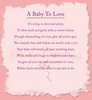 Unborn Baby Girl Poems Baby shower po.