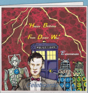 Doctor Who Birthday Card