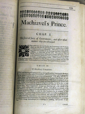 Theorist niccol vecchio, credit or Machiavelli Meaning