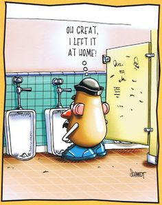 LOL. Poor Mr. Potato Head... and I thought losing the keys was bad. O ...