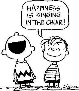 Happiness is singing in the choir