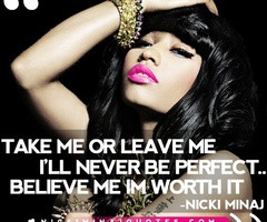 ll Never Be Perfect | Nicki Minaj Quotes ... | Nicki Minaj Quotes