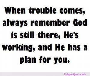 God has a plan
