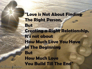 Love Quotes : Finding Right Person : Right Relationship