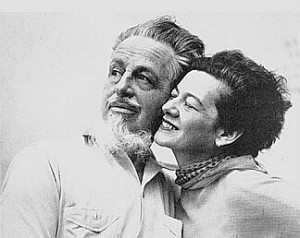 Rex Stout and Pola Stout photographed in 1944