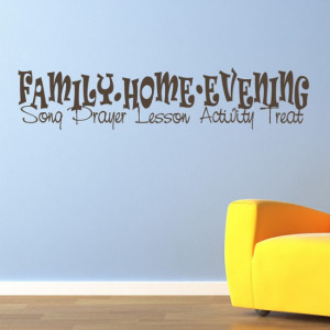 Home / Family, Home, Evening Wall Stickers Quote Wall Art
