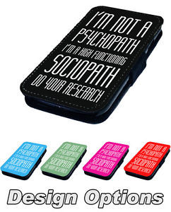 Sociopath-Quote-Printed-Faux-Leather-Flip-Phone-Cover-Case-Sherlock ...