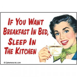 seriously... what is the allure of breakfast in bed... weird...