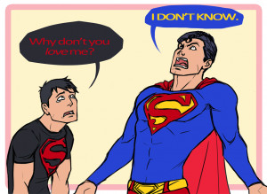 Yay! Superman finally accepts Superboy! All these feels!