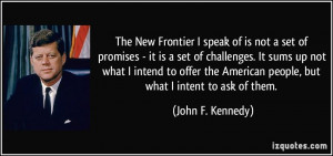 is not a set of promises - it is a set of challenges. It sums up not ...