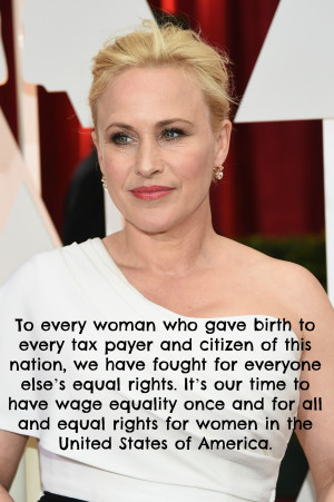 Patricia Arquette stole the show with her pro-woman Oscars speech