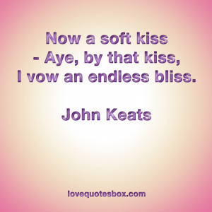 Now a Soft Kiss