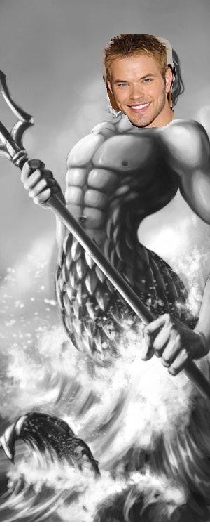 Poseidon Greek God Cartoon...