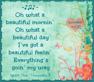 Beautiful day lyrics quote via www.Facebook.com/IncredibleJoy