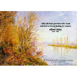 alfred sisley nature quote calendar print jpg height 250 amp width 250