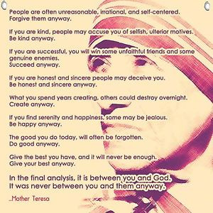 Mother-Teresa-Quote-12x12-Wall-Tan-Religious-Inspirational-Canvas ...