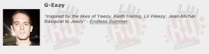 Eazy Lyric Quotes G-eazy shouts out lil wayne