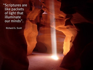 Several pictures with quotes.