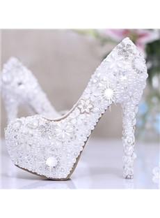 silver high heels with diamonds