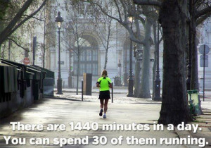 You can run for 30 minutes