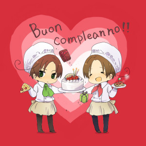 Axis Powers: Hetalia, North Italy, South Italy, Candle, ^ ^, Gift ...