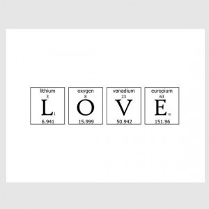 geeky romance periodic table love