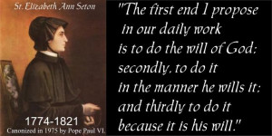 St Elizabeth Ann Seton Quotes