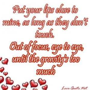 your lips