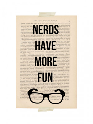 funny quote dictionary art page NERDS Have by ExLibrisJournals