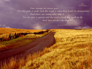 Country Road Scripture Wallpaper