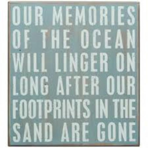 Our memories of the ocean ...