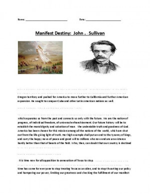 Quotes About John O 39 Sullivan Manifest Destiny