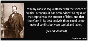 From my earliest acquaintance with the science of political economy ...