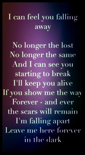 Breaking Benjamin - Give me a sign lyrics