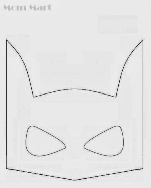 Batman Mask Template Printable