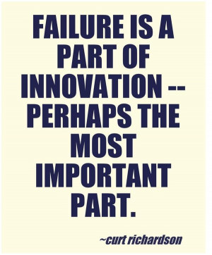 Failure leads to innovation. #failure #innovation