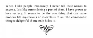 from The Picture of Dorian Gray by Oscar Wilde