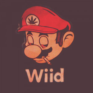 weed marijuana cannabis joint Smoking wii mario wild wiid