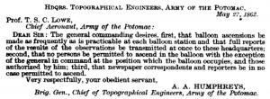 General George B. McClellan began to curtail use of the balloons by ...