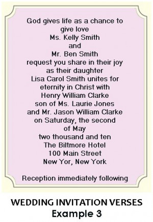 christian wedding invitation verses source http wedding flowers and ...