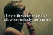 cry in the shower