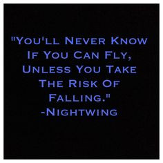 One of my favorite Nightwing quotes