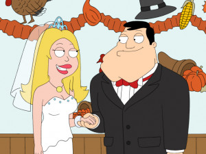Stan and Francine renewing their vows