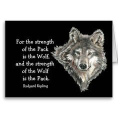 Watercolor Wolf Track Family Quote by Kipling family quotes, life ...