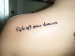 Fight off your demons #tattoo: Tattoo Ideas, Tattoo Piercing, Tattoo ...