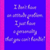 No Attitude Problem Quote