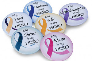 Home » Cancer Fundraising » Cancer Hero Buttons