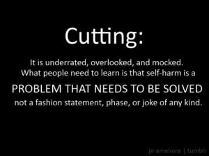 ... Anxiety And Depression Quotes, Depression Quotes Cut, Self Harming Cut